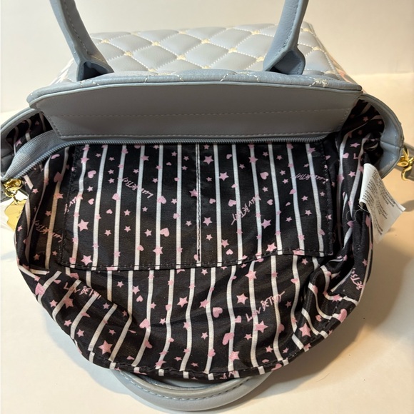 Betsey Johnson Pastel Blue Quilted Crossbody Bag - Picture 10 of 10